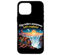 Edge-seekers Anonymous Let's Explore The Earth Is Flat Case for iPhone 16 Pro Max