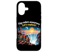 Edge-seekers Anonymous Let's Explore The Earth Is Flat Case for iPhone 17