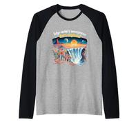 Edge-Seekers Anonymous Let's Explore The Earth is Flat Raglan Baseball Tee