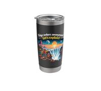 Edge-Seekers Anonymous Let's Explore The Earth is Flat Stainless Steel Insulated Tumbler