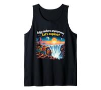 Edge-seekers Anonymous Let's Explore The Earth Is Flat Tank Top