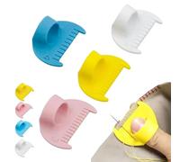 Edge Sewing Lockranding Tool, Sewing Templates,Edge Stitch Lock & Sewing Gauge, 3/4mm Needle Gauge Quilting Ruler Measuring Tool (MIX-4, 4mm)