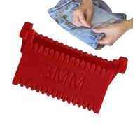 Edge Sewing Tool, Edge Lock Sewing Template, Compact Quilting Measuring Accessories, for Beginners, Seniors, Women, Men, Experienced Users, Grandma, Features Clear and Wear-resistant Markings