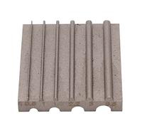 Edge Skiving Grinding Tool, Leather Edge Sharpener Guide for DIY Leathercraft, 6mm Wide Shovel Steel Chamfering Tool with U Shaped Slot for Edger Polishing and Front (Grey Round Slot)