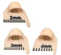 Edge Stitch Lock and Sewing Gauge - Sewing Gauge - Edge Sewing Lockranding Tool - Needle Gauge Quilting Ruler for Straight & Curved Seams for Beginners, Professional Sewers - 2/3/4 Mm, 3 Pcs, Plastic
