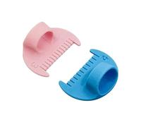 Edge Stitch Lock & Sewing Gauge - 3/4mm Needle Gauge Quilting Ruler with Thumb-Controlled DIY Quilting Ruler for Straight & Curved Seams, Hemming (2PC-F)