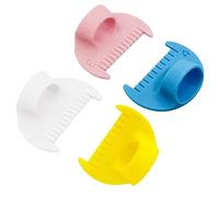 Edge Stitch Lock & Sewing Gauge, 4pcs 3/4mm DIY Stitching Tool with Blanket Stitch Thumb Guide Needle Gauge Quilting Ruler for Straight & Curved Seams, Sewing Rulers and Guides Measuring Tools