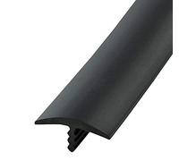Edge Supply Black 3/4 in x 25 Ft Center Barb Tee Moulding T Molding Hobbyist Pack, Small Projects, Arcade Machines and Tables (25 FT)