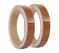 Edge Tape, 2 Roll 18mm x 10m Edging Tape Self-Adhesive, Wood Veneer Trim Kitchen Cabinet Edging Strip Wood Repair Tape for Furniture Cabinet Shelves Panels Worktop