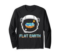 Edge Theory Reflected in Helmet Funny Space Conspiracy Long Sleeve T-Shirt