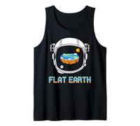 Edge Theory Reflected in Helmet Funny Space Conspiracy Tank Top
