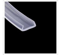 Edge Trim, U-Shaped Sealing Strip 3.28 feet Translucent Rubber Weather Easy to Cut(8mm x 22mm)