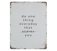 Edge Walk Metal Sign Boundary Pushing Wall Decor 8x12 Inch