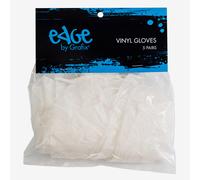 Edge : White Vinyl Gloves : 10 Pack