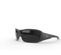 Edge XB136VS Brazeau Torque Wrap-Around Anti-Fog Safety Glasses, Anti-Scratch, Non-Slip, UV 400, Military Grade, ANSI/ISEA & MCEPS Compliant, 5.04" Wide, Matte Black Frame with Red E Logo/Smoke Lens