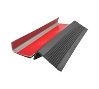 EdgeCorner Protectors， Stair Slip Strips Multicolor 100x5x2.5cm Self-Adhesive L-Shaped Edge Trim(Black)