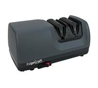 EdgeCraft E317 Electric Knife Sharpeners for 20-Degree Straight and Serrated Knives Diamond Abrasives Precision Angle Control, 2-Stage, Gray, (SHE317GY11)