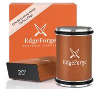EdgeForge™ Magnetic Knife Sharpener - Rolling Knife Sharpener Kit with Dual Grit & Angles - Multipurpose Rolling Sharpener for Kitchen Knives, Pocket Knives, Chef's Knives - Gift Idea for Father's Day