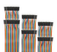 EDGELEC 120pcs 10cm Breadboard Jumper Wires Male to Male Multicolored Dupont Wire 3.9 inch 1pin-1pin 2.54mm Connector for DIY Arduino Raspberry PI 10 15 20 30 40 50 100cm Optional Ribbon Cables