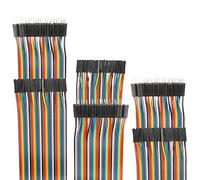 EDGELEC 120pcs 15cm Dupont Wire Male to Female Breadboard Jumper Wires 3.9 inch 1pin-1pin 2.54mm Connector for DIY Arduino Raspberry PI 10 15 20 30 40 50 100cm Optional Multicolored Ribbon Cables