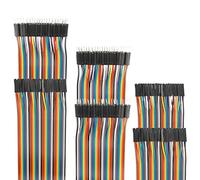 EDGELEC 120pcs Dupont Wire 10cm 15cm 20cm 30cm 40cm 50cm 100cm Optional Breadboard Jumper Wires Assorted Kit Male to Female Male to Male Female to Female Multicolored Ribbon Cable