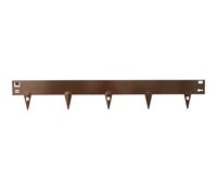 EdgeMaster Metal Lawn Edging 80mm Plate - 1060 x 160 x 1.5mm No.4742 - Brown