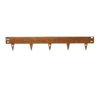 EdgeMaster Metal Lawn Edging 80mm Plate - 1060 x 160 x 1.5mm No.4742 - Corten