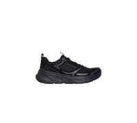 Skechers Women's Relaxed Fit: Edgeride - Silver Eclipse Sneaker in Black, Size 7 | Synthetic/Textile, Vegan