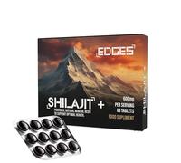 Edges 600mg Shilajit Dry Drops - 100% Original Himalayan Shilajit - Gold Grade Pure, Rich in Fulvic & Humic Acid, Minerals, Immune Support & Energy Booster - 1 Month Supply