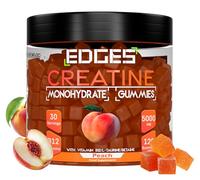 Edges Creatine Gummies 5000mg - Creatine Monohydrate with Alpha GPC, B12, L-Taurine, & Betaine - 120 Gummies for Men & Women - Muscle Growth, Strength & Recovery - Peach Flavour