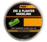 Edges Fox Zig & Floater Hooklink 100metres spool 10lb 0.26mm Trans Khaki c/o