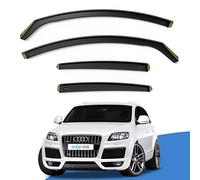 EdgeVisors Wind Deflectors | Fits: Audi Q7 MK1 4L (2005-2015) 5 Door SUV 4pc Set | In-Channel Rain Guards for Wind, Rain & Sun Protection, Easy Installation - Tinted