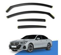 EdgeVisors Wind Deflectors | Fits: BMW 5 Series i5 G60 (2023-onwards) 4 Door Saloon 4pc Set | In-Channel Rain Guards for Wind, Rain & Sun Protection, Easy Installation - Tinted