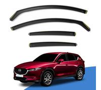 EdgeVisors Wind Deflectors | Fits: MAZDA CX-5 MK2 (2017-onwards) 5 Door SUV 4pc Set | In-Channel Rain Guards for Wind, Rain & Sun Protection, Easy Installation - Tinted