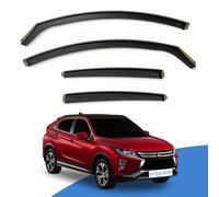 EdgeVisors Wind Deflectors | Fits: Mitsubishi Eclipse Cross (2018-onwards) 5 Door SUV 4pc Set | In-Channel Rain Guards for Wind, Rain & Sun Protection, Easy Installation - Tinted