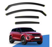 EdgeVisors Wind Deflectors | Fits: Range Rover Evoque MK2 (2018-2024) 5 Door SUV 4pc Set | In-Channel Rain Guards for Wind, Rain & Sun Protection, Easy Installation - Tinted