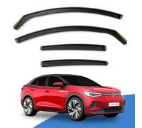 EdgeVisors Wind Deflectors | Fits: VW iD5 (2022-onwards) 5 Door SUV 4pc Set | In-Channel Rain Guards for Wind, Rain & Sun Protection, Easy Installation - Tinted