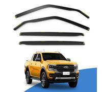 EdgeVisors Wind Deflectors for Ford Ranger MK4 4 Door Pick-Up (2023-Onwards) 4pc Set | In-Channel Rain Guards & Accessories