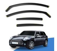 EdgeVisors Wind Deflectors for MINI Clubman MK2 5Dr Hatchback 2015-2024 4pc | Fresh Air in Rain, Less Wind Noise, In-Channel Rain Guards, No Tape or Drilling, Smoked Tint