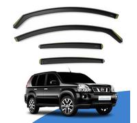 EdgeVisors Wind Deflectors for Nissan X-Trail MK2 T31 (2007-2013) 5 Door SUV 4pc Set | Tinted Acrylic In-Channel Side Window Visors & Rain Guards | X-Trail Accessories