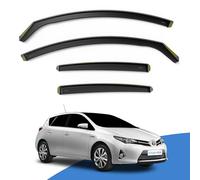 EdgeVisors Wind Deflectors for Toyota Auris MK2 5 Door Hatchback (2012-2018) 4pc Set | In-Channel Rain Guards & Accessories