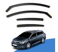 EdgeVisors Wind Deflectors for Toyota Avensis MK3 5 Door Estate (2009-2018) 4pc Set | In-Channel Rain Guards & Accessories