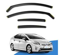 EdgeVisors Wind Deflectors for Toyota Prius MK3 5 Door Liftback (2010-2015) 4pc Set | In-Channel Rain Guards & Accessories