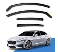 EdgeVisors Wind Deflectors Jaguar XF X260 MK2 4Dr Saloon 2015+ 4pc | In-Channel Rain Guards & Accessories, Deflect Rain & Wind, Fresh Airflow, Tinted, Easy Install