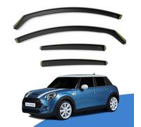EdgeVisors Wind Deflectors MINI Cooper F55 MK3 5Dr Hatchback 2014-2023 4pc | One In-Channel Rain Guards & Accessories, Deflect Rain & Wind, Fresh Airflow, Tinted, Easy Install