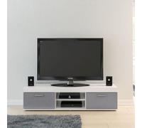 Edgeware White and Grey 2 Door TV Unit