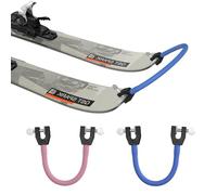 Edgie Wedgie Ski Tip Connector for Kids for Beginners Skiing, Blue & Pink