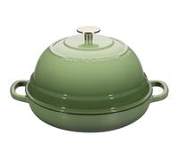 EDGING CASTING Enameled Cast Iron Dutch Oven Pot with Lid, Round Bread Oven for Homemade Sourdough Bread Baking, 6 Quart, Pistachio Green