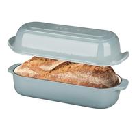 EDGING CASTING Enameled Cast Iron Loaf Pan with Lid, Bread pan, Dutch Oven Bread pan for Homemade Sourdough Bread Baking, 12.5x5.5 inch, 5qt, Seasalt