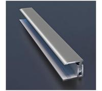 Edging Strip for Wood Floors, Snap Track Aluminum L-Shaped Seam Joiner, Durable Floor Transition Solution
